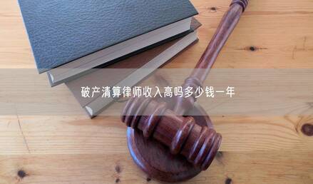 破产清算律师收入高吗多少钱一年