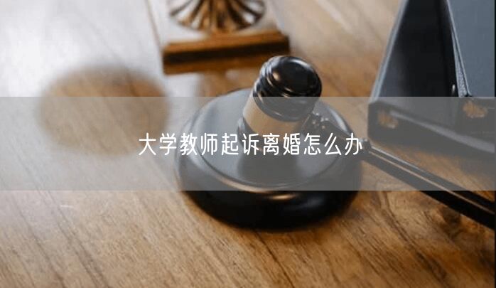 大学教师起诉离婚怎么办