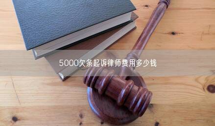 5000欠条起诉律师费用多少钱