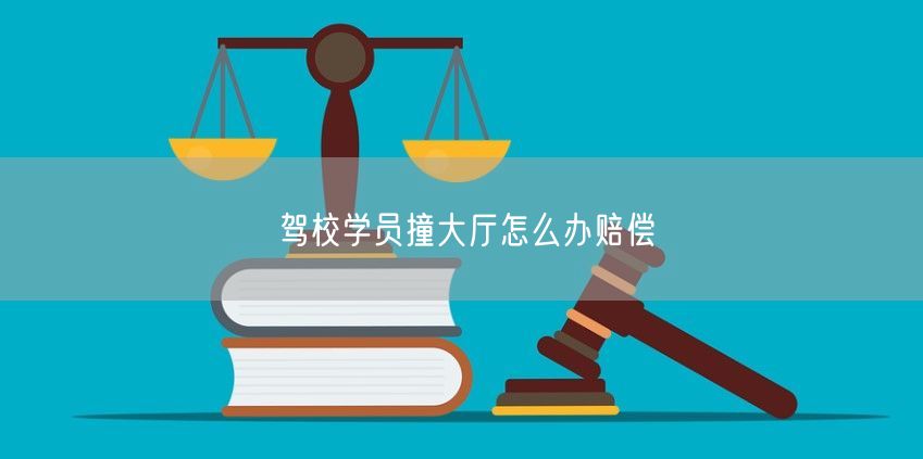 驾校学员撞大厅怎么办赔偿