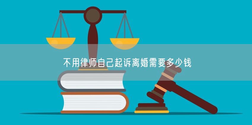 不用律师自己起诉离婚需要多少钱