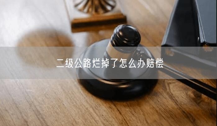 二级公路烂掉了怎么办赔偿