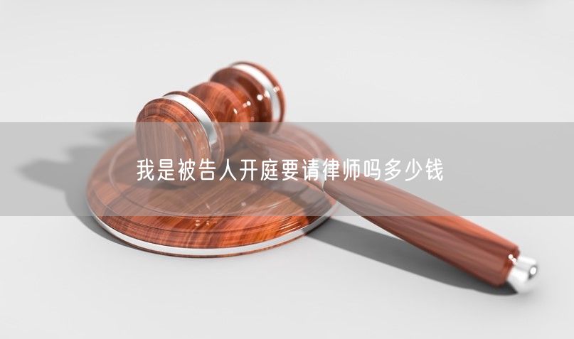 我是被告人开庭要请律师吗多少钱