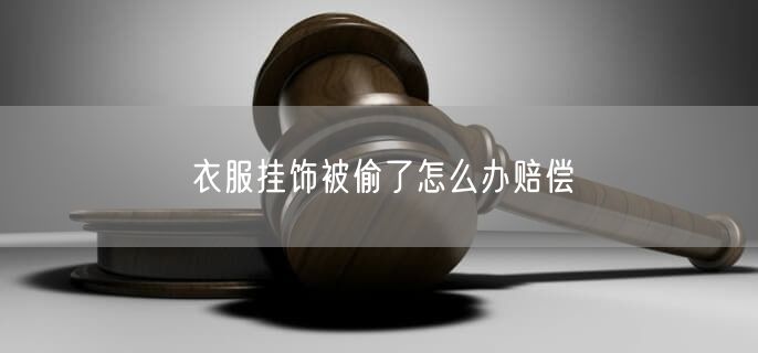 衣服挂饰被偷了怎么办赔偿