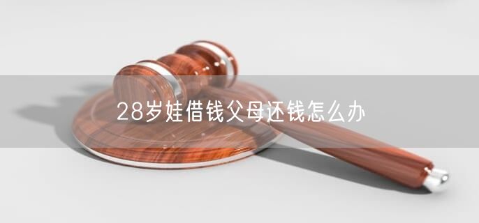 28岁娃借钱父母还钱怎么办