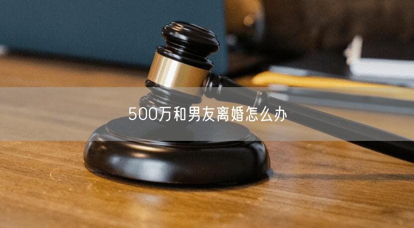 500万和男友离婚怎么办