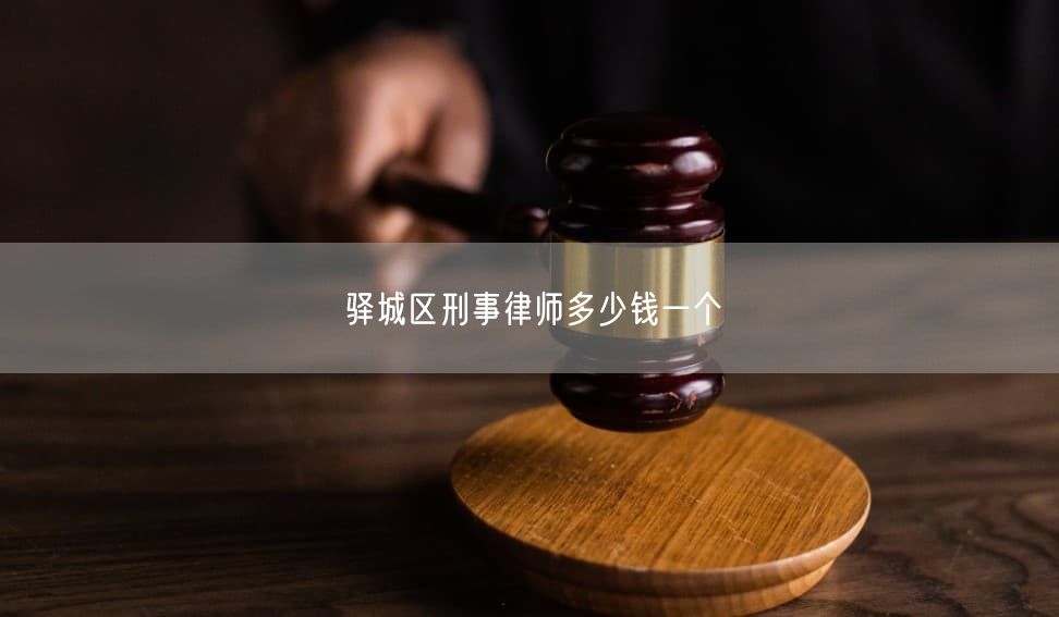 驿城区刑事律师多少钱一个