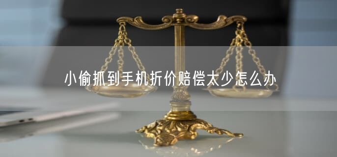 小偷抓到手机折价赔偿太少怎么办