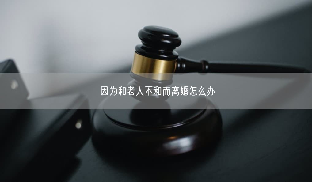 因为和老人不和而离婚怎么办